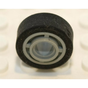 [레고부품] 연회색 휠 11mm D. x 8mm 과 검정색 타이어 14mm D. x 6mm (42610 / 50945) 42610c02