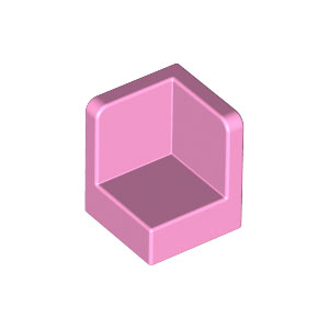 [레고부품] 밝은 핑크색 패널 1 x 1 x 1 코너 4655258 6231