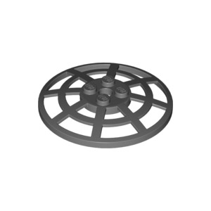 [레고부품] 진회색 접시 6 x 6 뒤집어진 (레이더) 거미줄 모양 4224253 4285