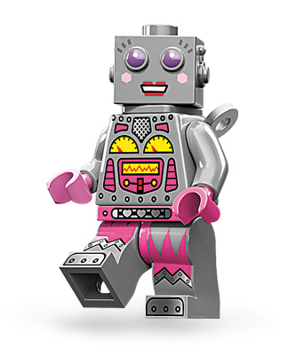 [레고 미니피규어] 71002 미니피규어 11 시리즈 - 여성로봇(Lady Robot) 71002-16