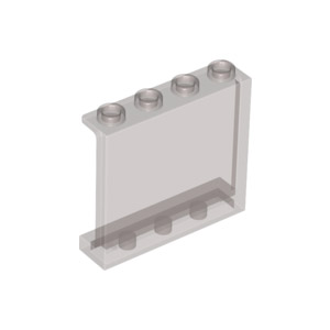 [레고부품] 투명 검정색 패널 1 x 4 x 3 - 움푹 꺼진 스터드 4570398 87543 60581