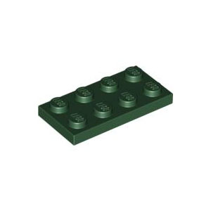 [레고부품] 진한 녹색 플레이트 2 x 4 4586057 3020