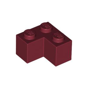 [레고부품] 진한 빨간색 브릭 2 x 2 코너 4541379 2357
