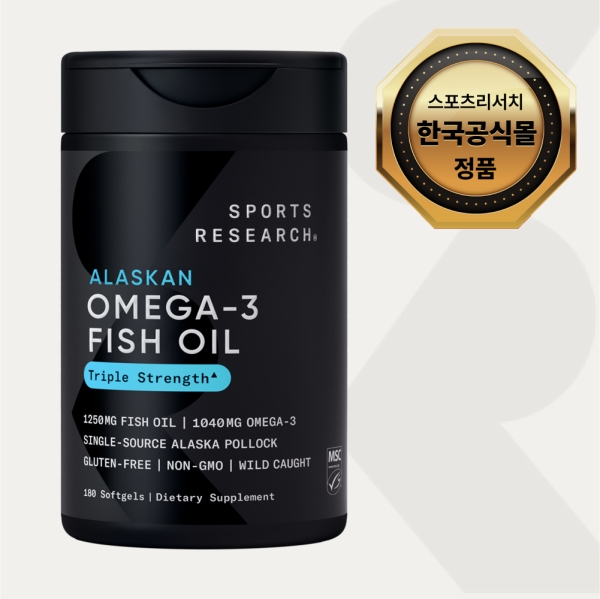 스포츠리서치 rTG 오메가3 트리플 스트렝스 180소프트젤