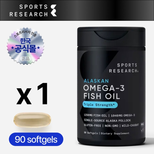 스포츠리서치 rTG 오메가3 트리플 스트렝스 90소프트젤