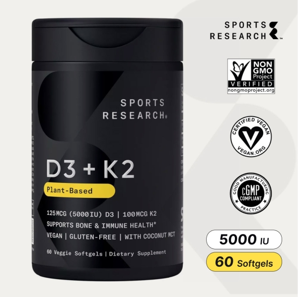 스포츠리서치 D3+K2 60소프트젤