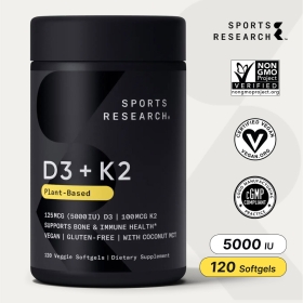 스포츠리서치 D3+K2 120소프트젤