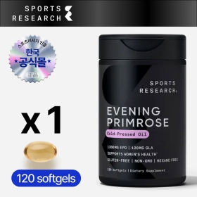 스포츠리서치 달맞이꽃 씨드오일 1300mg 120소프트젤