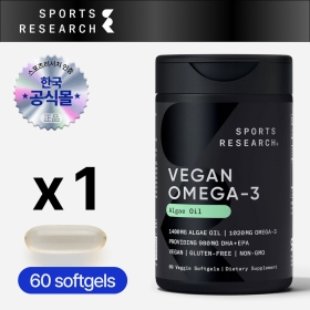 스포츠리서치 식물성 오메가3 60소프트젤