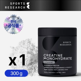 스포츠리서치 크레아틴 모노하이드레이트 무향 300g