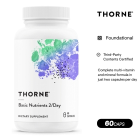 쏜 리서치 베이직 뉴트리언트 투퍼데이 종합비타민 60캡슐