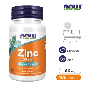 나우푸드 아연 글루코네이트 50mg 100정