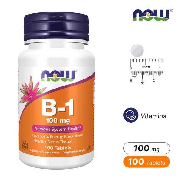 나우푸드 비타민B1 100mg 100정