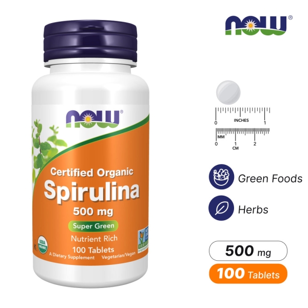 나우푸드 스피루리나 500mg 100정