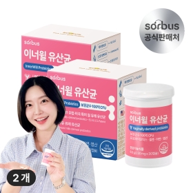 소버스 임산부 질 유래 유산균 이너윌 100억 CFU 2개월