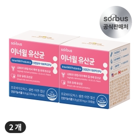 소버스 질 유래 유산균 이너윌 100억 CFU 2개월