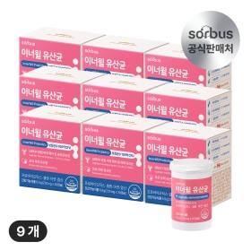 소버스 질 유래 유산균 이너윌 100억 CFU 9개월