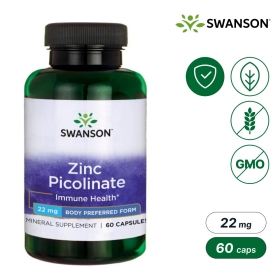 스완슨 아연 피콜리네이트 22mg 60캡슐