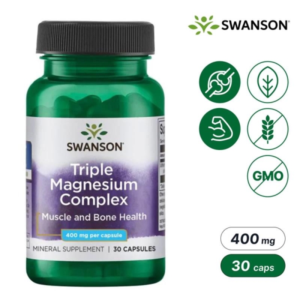 스완슨 트리플 마그네슘 컴플렉스 400mg 30캡슐