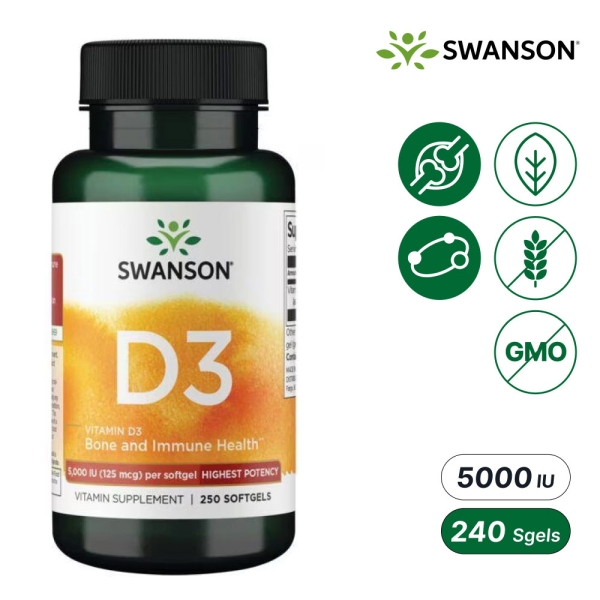 스완슨 비타민D 5000IU 250소프트젤