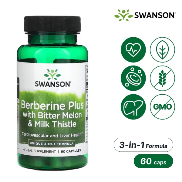 스완슨 베르베린 플러스 여주&밀크씨슬 60캡슐