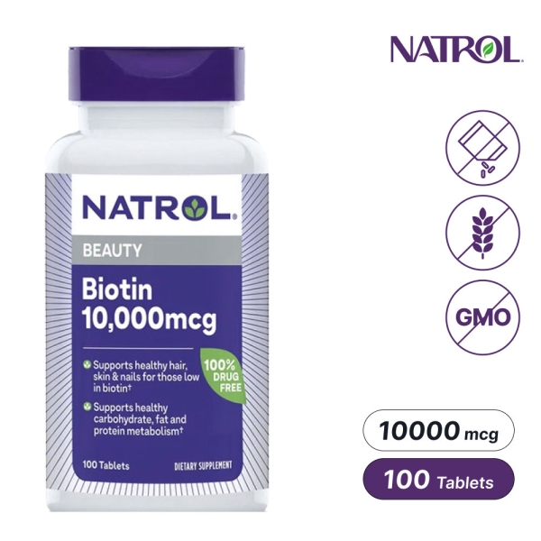 나트롤 비오틴 뷰티 10,000mcg 100정