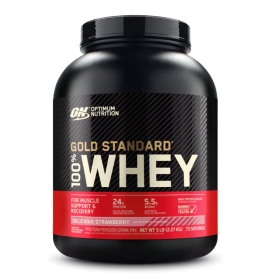 옵티멈 뉴트리션 100% 웨이 골드 스탠다드 (스트로베리) 2.26kg