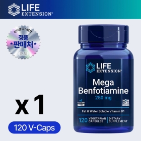 라이프익스텐션 메가 벤포티아민, 250 mg, 120 베지 캡슐