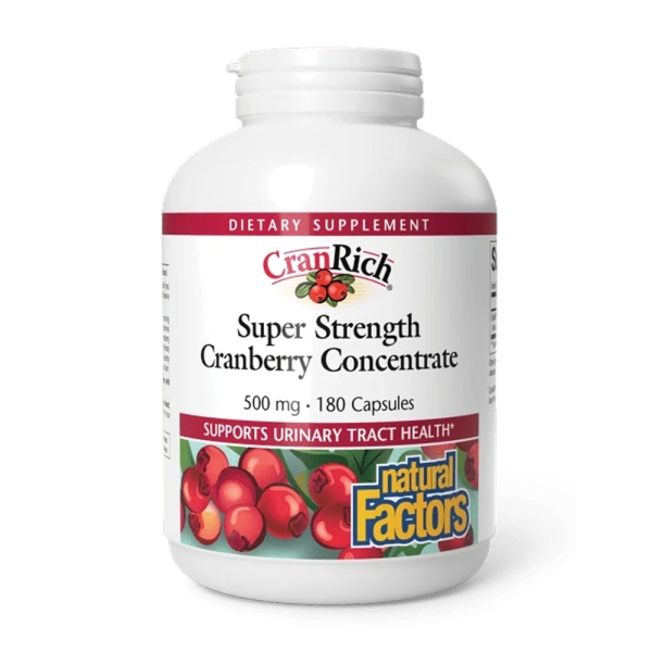 네추럴팩터스 크랜리치 슈퍼 스트렝스 크랜베리 농축액 500mg 180소프트젤