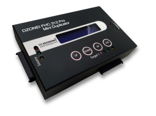 DZONEI  FHC 312PRO (국정원 보안 적합성 검증 필 제품, SATA, MSATA, IDE 지원, 휴대용 고속하드복사/삭제기, HDD WIPE,  WIPING, DOD ERASE, HPA영역삭제 및 복사)
