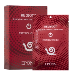 에포나 리부트 에센셜 앰플 마스크 시트 레티놀 플러스 스네일 10EA