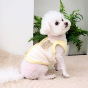 와플조끼(흰색+노랑)