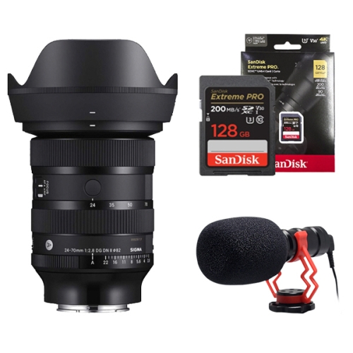 시그마 A 24-70mm F2.8 DG DN II [소니FE마운트] ⭐재고보유⭐ + 🎁익스트림 PRO 128GB & 포토리뷰 Mcoplus VM-M03 카메라 마이크 증정🎁