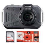 💕사은품💕 [펜탁스공식대리점 컴온탑] WG-1000 ⭐재고보유⭐ 아웃도어 디지털 카메라 🎁구매시 샌디스크 SD 64GB & 포토리뷰 일회용 흑백 카메라 증정🎁