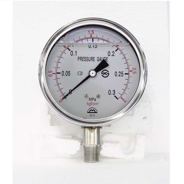 [정품] 명성 / 오일 압력계 / 오일압력게이지 / MS-2231 / 75파이 / PT3/8 / 써스 / 0.6MPa / 6kg / 국산 / 주문제작 /