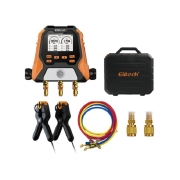 [정품] Elitech / 디지털 매니폴드게이지 세트 / MS-810-SET / MS810SET / 온도클램프+진공호스+케이스+서포트 커넥터