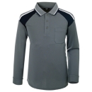 [마크] MT-2033 아이스쿨업 2톤배색 긴팔티셔츠 (그레이/네이비)