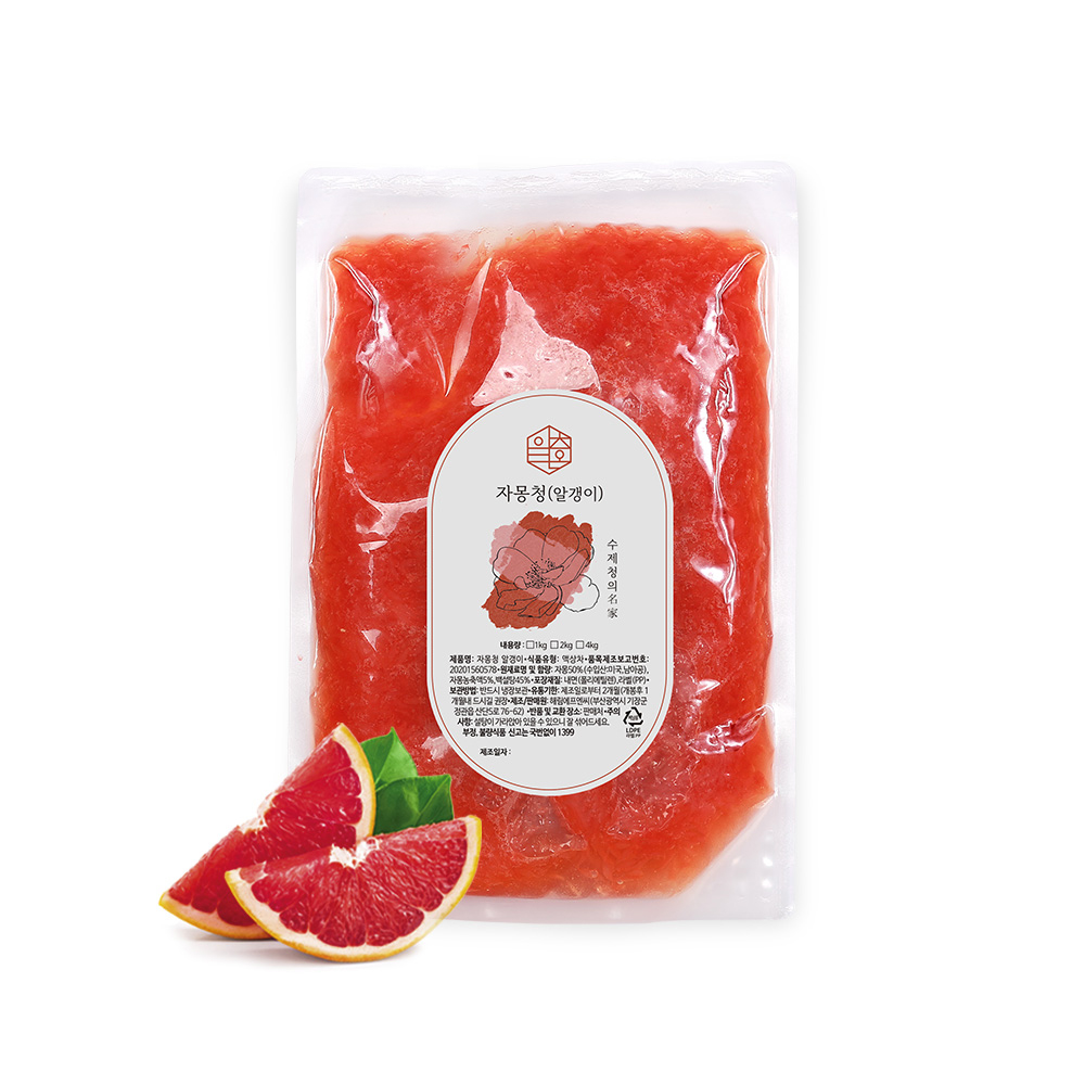 수제과일청 자몽청 알갱이 1kg