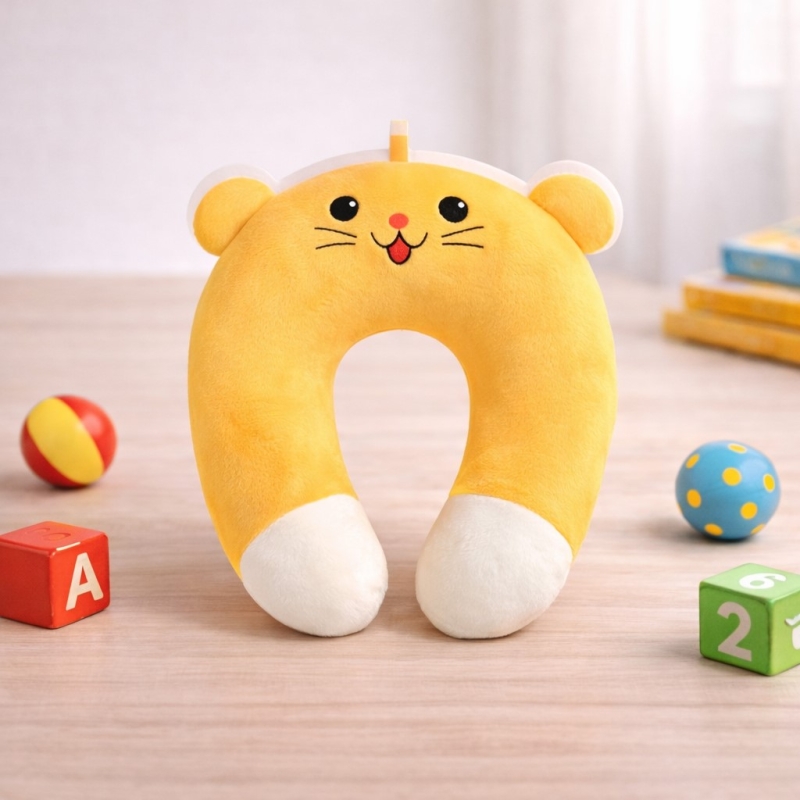 [국내산] 캐릭터극세사 Yellow목베개 100개이상주문제작