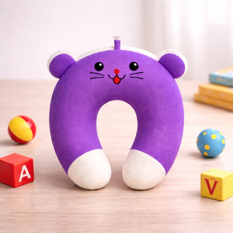 [국내산] 캐릭터메쉬 Purple목베개 100개이상주문제작