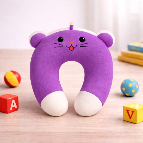 [국내산] 캐릭터극세사 Purple목베개 100개이상주문제작