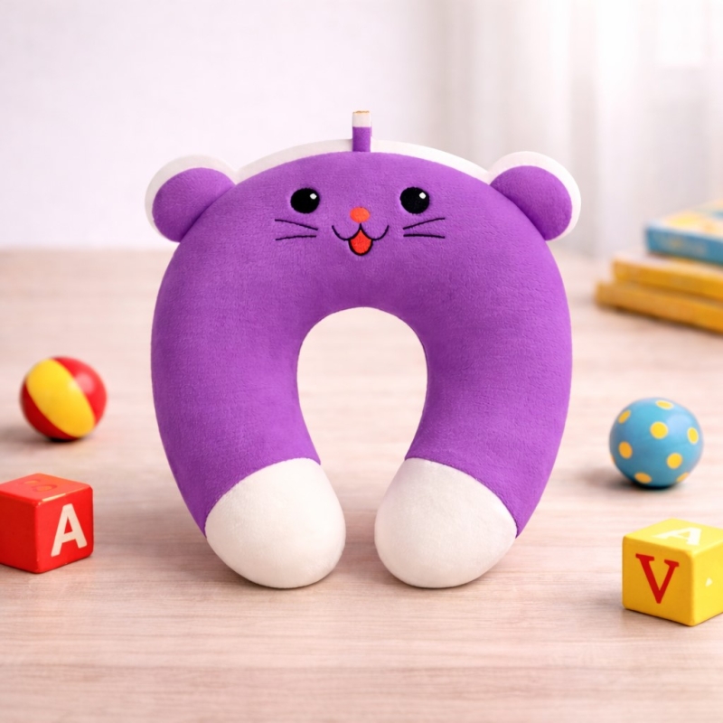 [국내산] 캐릭터극세사 Purple목베개 100개이상주문제작