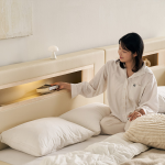 ★[인기패밀리침대/30%쿠폰]★포레티 편백나무 LED조명 가죽 패밀리 침대 (SS+SS/SS+Q/Q+Q)
