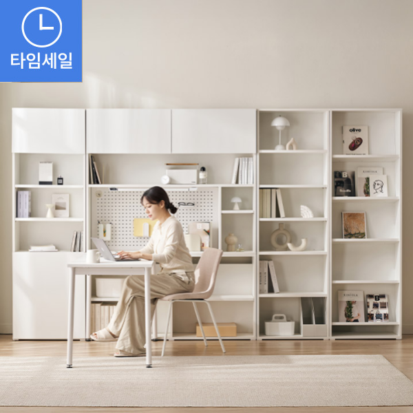 스마트모어 1200/1400 책상/책장/전면책장 세트