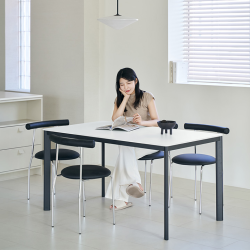 ★[공식몰최저가]★플레트 포세린 통세라믹 철제 식탁 풀세트