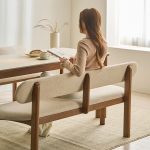 ◈[공식몰최저가]◈디너문 포세린 통세라믹 원목 식탁세트(4/6인용)
