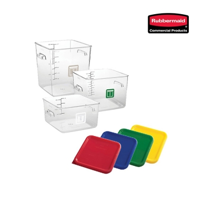 [러버메이드] 컬러코딩 사각용기&덮개 (각각 별도구매)