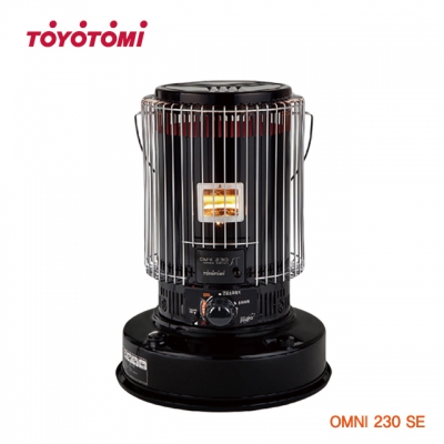 [토요토미][TOYOTOMI] 심지식 난로 OMNI 230 SE 블랙 세트 옴니 옴니230 [OMNI230SE] (전용가방/상부망 포함)