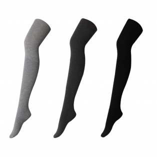 부드러운 신축성 면 스타킹 ST003 │ 겨울 데일리 그레이&middot;차콜&middot;블랙
