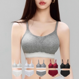 볼륨 몰드 일체형 브라팬티세트 N9043 | 볼륨 노와이어 몰드 브라